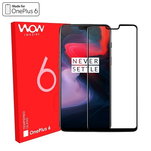 India Desire : Buy WOW Imagine Premium Full Glue Tempered Glass OnePlus 6 At Rs 1 + Rs 50 Shipping Charge From Amazon